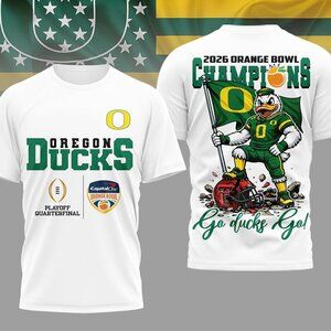 Oregon Ducks Ncaa 2026 Orange Bowl Champions T Shirt 166